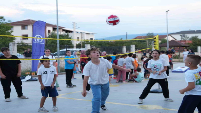 Dereli Tütüncü Mahallesi çocukları spor yaptı