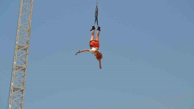 Fethiye’de ”bungee jumping” heyecanı