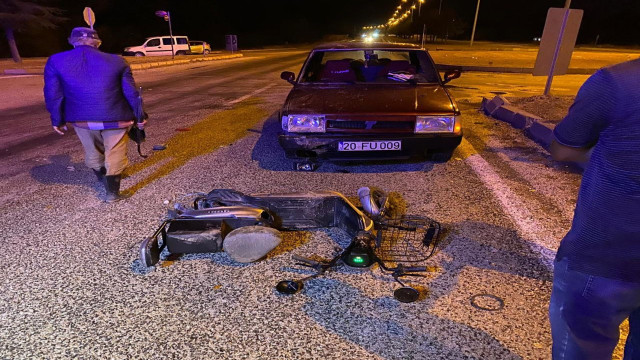 Isparta’da otomobil ile motosiklet çarpıştı: 1 yaralı