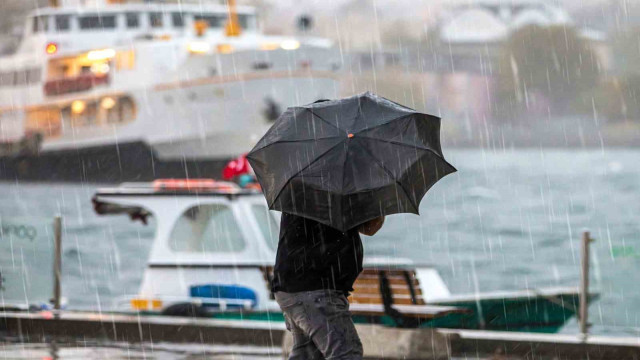 İstanbul’da gök gürültülü sağanak yağış bekleniyor