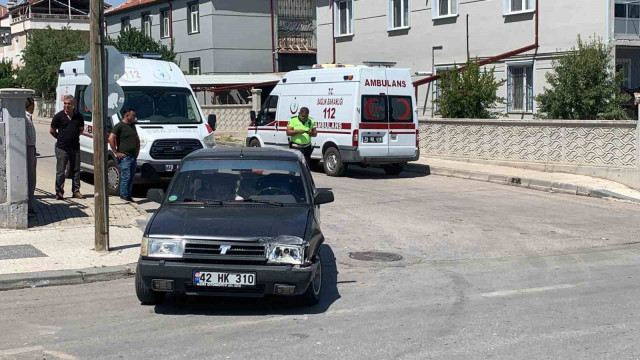 Karaman’da vakaya giden ambulans kaza yaptı