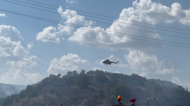 Kızılcahamam’da çıkan orman yangını Saray köyüne ulaştı