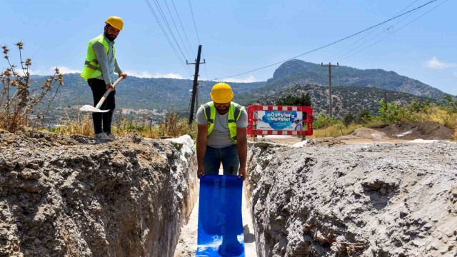 MESKİ’nin, Silifke’de başlattığı içme suyu iletim hattı çalışmaları sürüyor