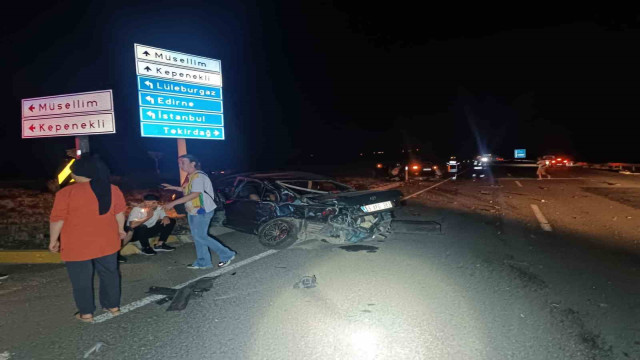 Tekirdağ’da kavşakta kaza: 1 çocuk yaralı