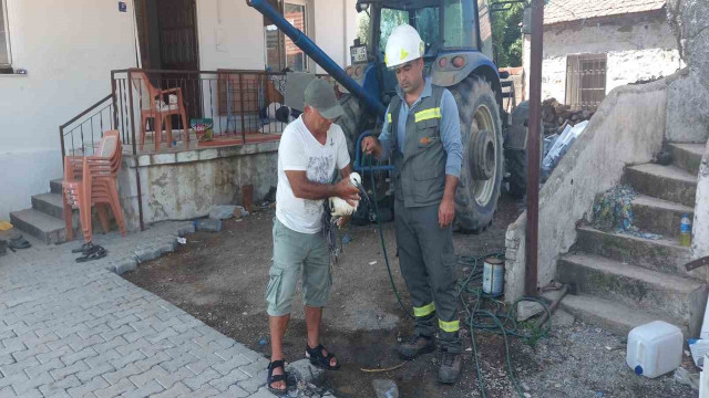 Vatandaşların dikkati leylek yavrusunu kurtardı