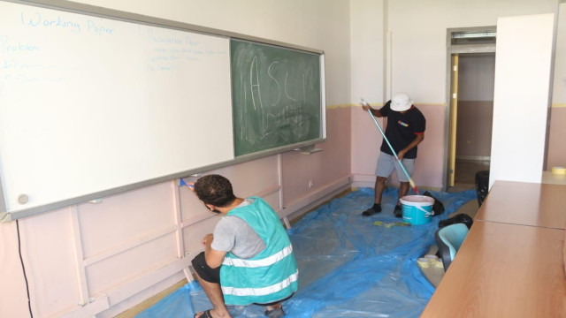 10 okulda 30 bin metrekareden fazla alan yenilendi