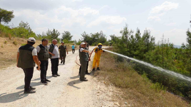 Adana’da orman yangını riskine karşı tatbikat gerçekleştirildi