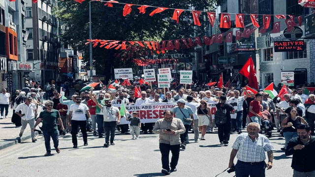 Haniye’nin öldürülmesi Zonguldak’ta protesto edildi