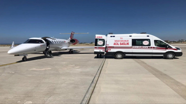 Kalp hastası 3 günlük bebek uçak ambulansla İstanbul’a sevk edildi