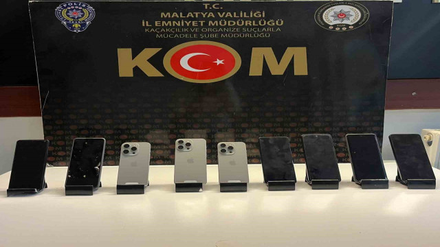 Malatya’da kaçak telefon operasyonu