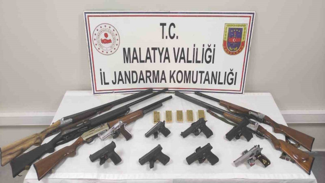 Malatya’da ruhsatsız silah ticareti operasyonu: 6 şüpheli gözaltında