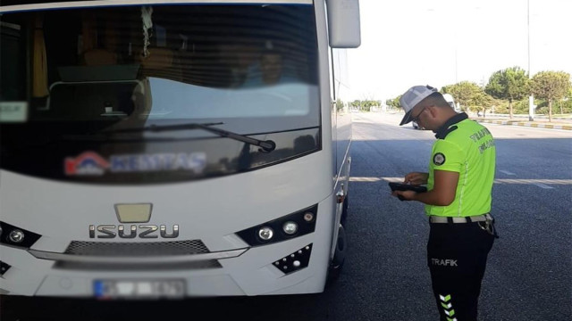 Manisa’da servis araçlarına yönelik denetim