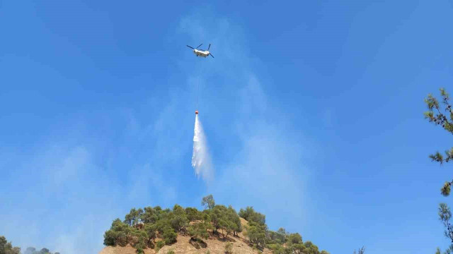 Manisa’daki orman yangınına müdahale devam ediyor