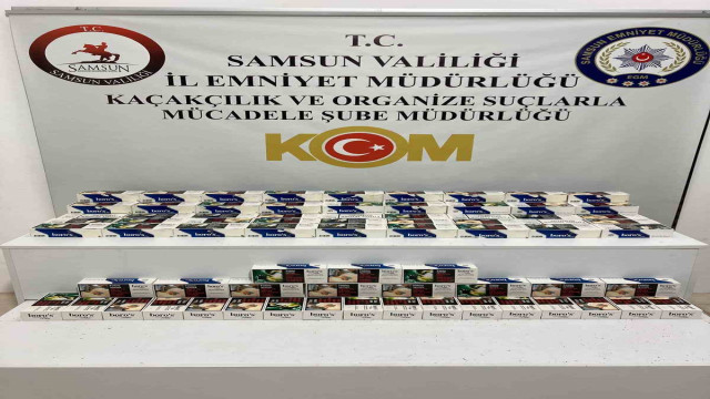 Samsun’da 20 bin makaron ele geçirildi