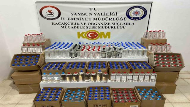 Samsun’da 774 litre etil alkol ele geçirildi