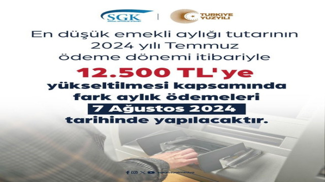 SGK, emekliye fark ödemesinde tarihi açıkladı