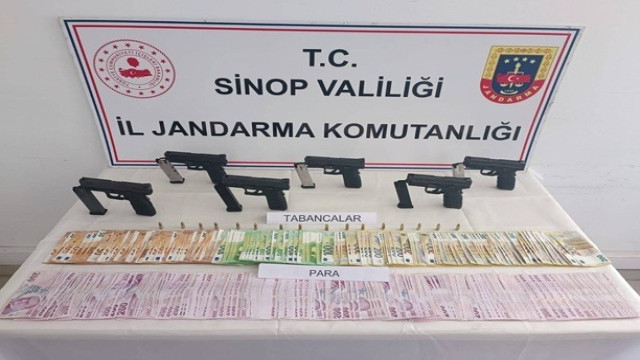 Sinop’ta silah kaçakçılarına operasyon