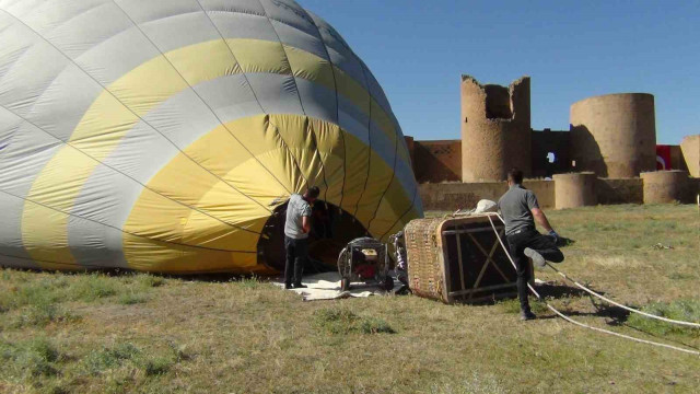 Tarihi Ani Ören Yeri’nde ilk kez balon uçuruldu