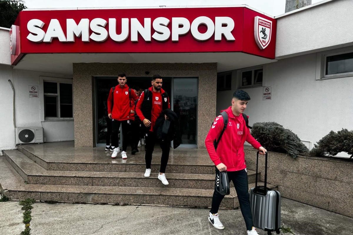 Samsunspor, Hatayspor maçı için Mersin’e gitti