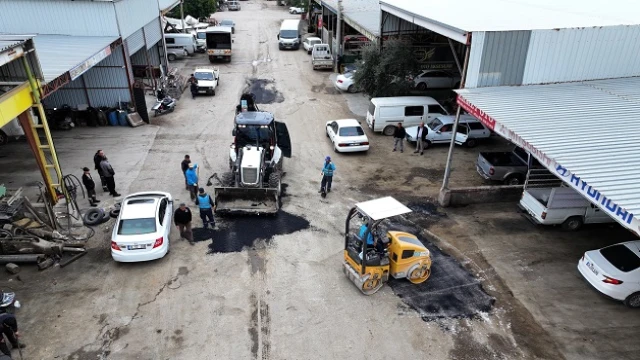 Silifke Sanayi Sitesi yolları bakıma alındı