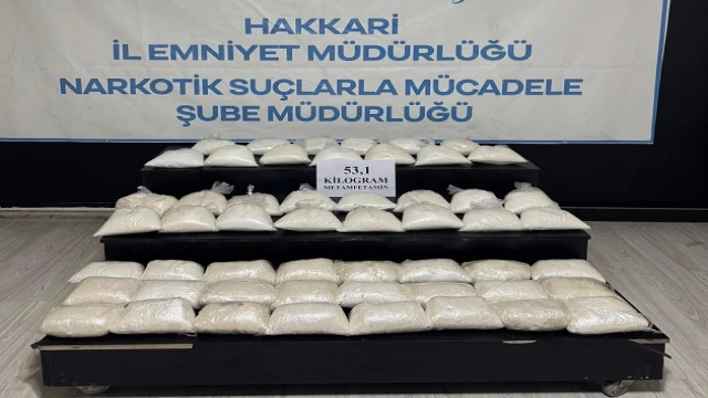 65 kilogram metamfetamin ele geçirildi