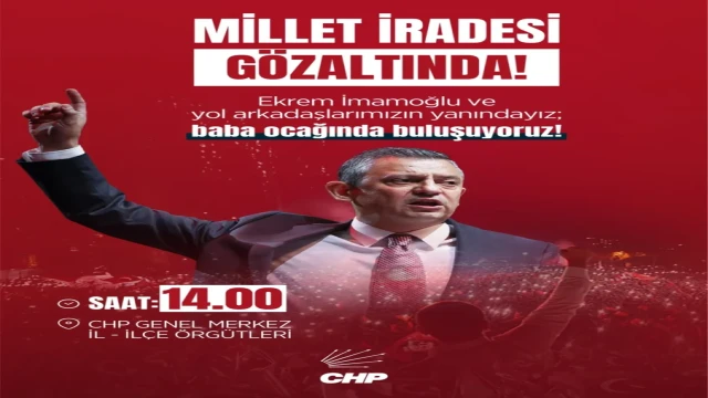 CHP: Milletin İredesi Gözaltında