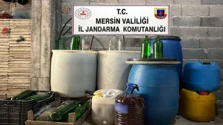  Mersin'de 640 litre sahte içki ele geçirildi